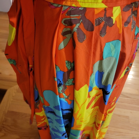 Sz 2 Christopher John Rogers Floral Shirtdress - Picture 8 of 9